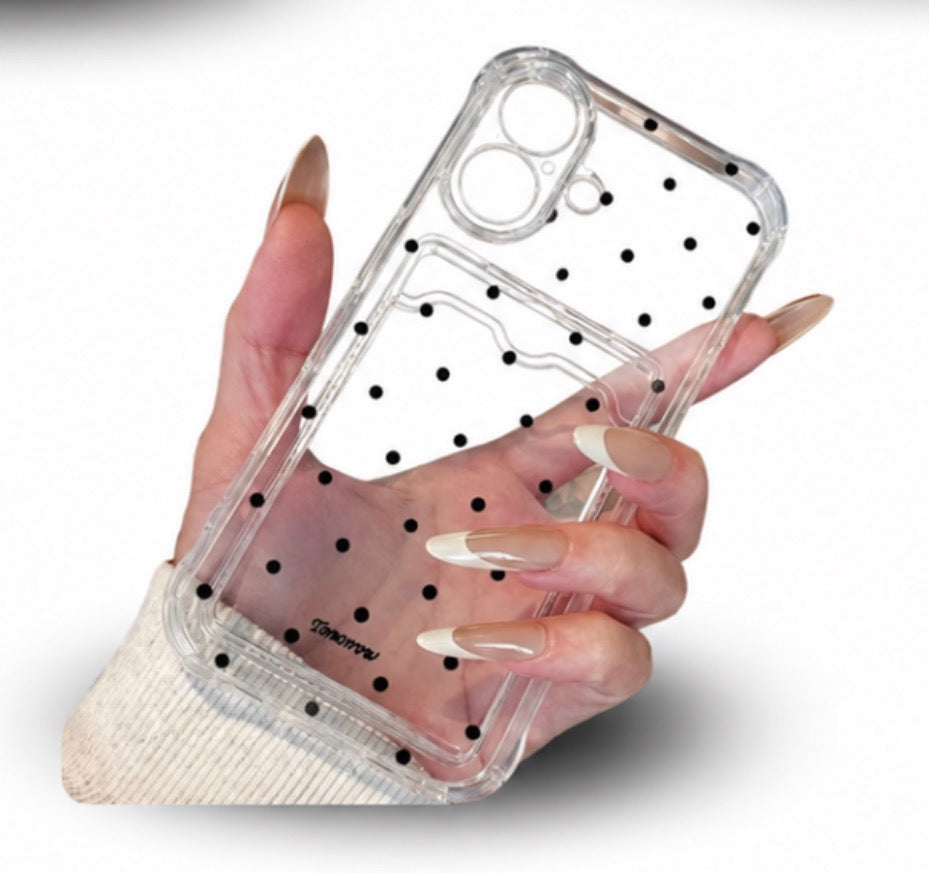 Polka dot Phonecase - Polaroid holder