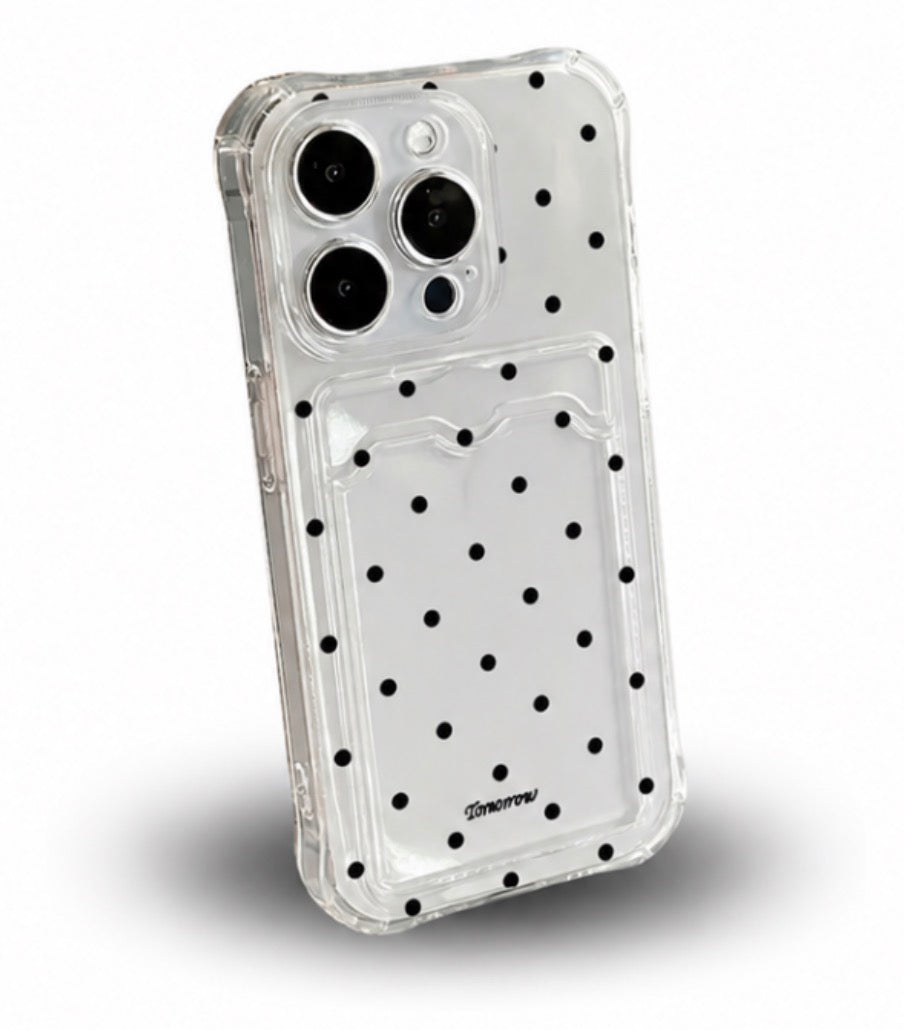 Polka dot Phonecase - Polaroid holder